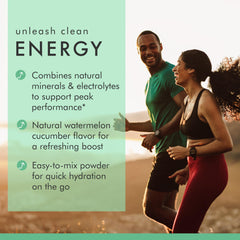 Dr. Mercola Pure Power electrolyte scoop mixes quickly for post-workout refreshment.