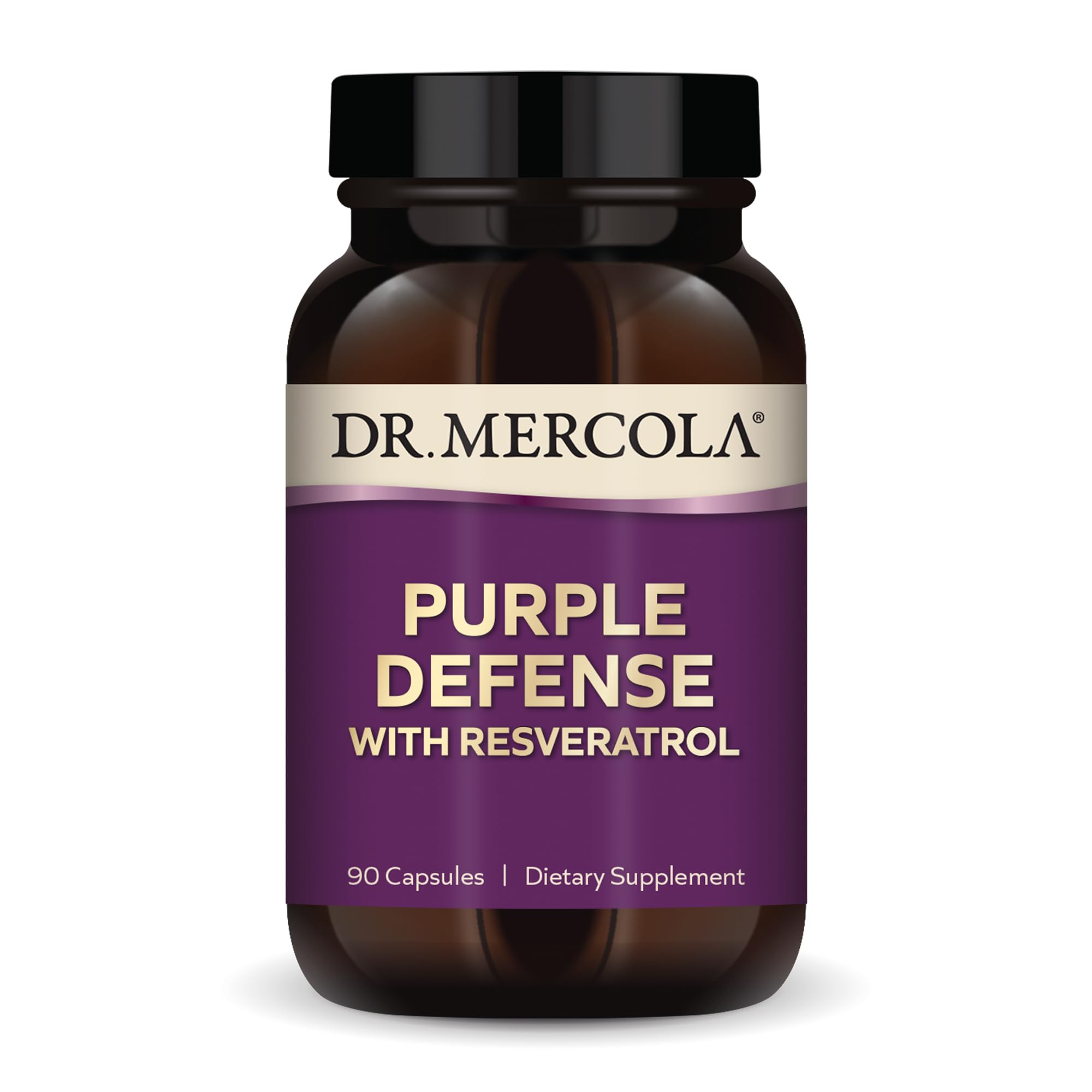 Dr. Mercola Purple Defense bottle with label