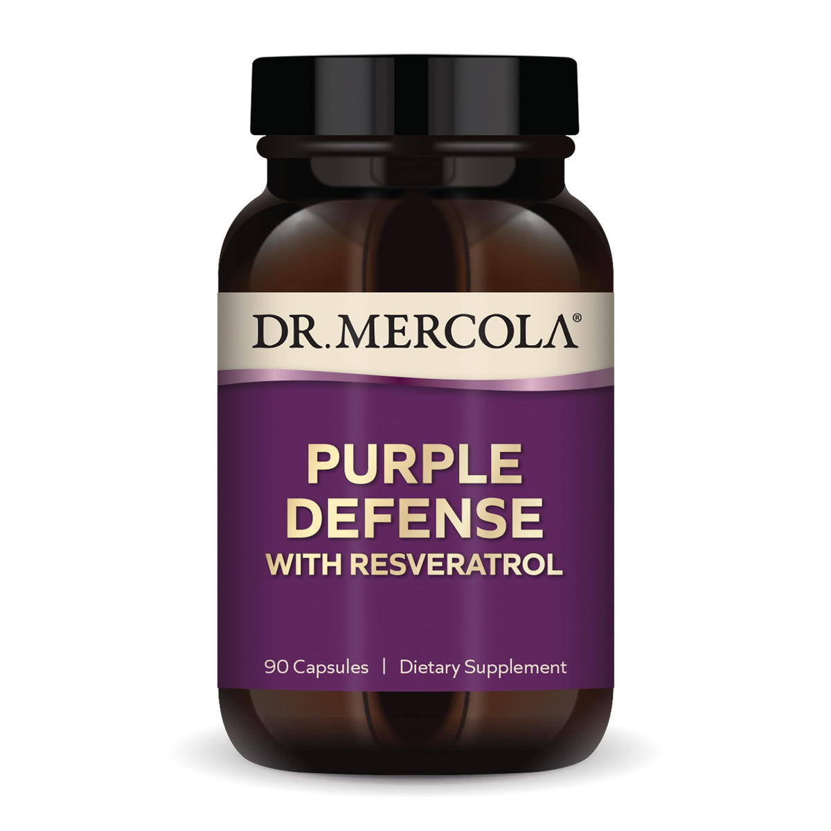 Dr. Mercola Purple Defense bottle with label