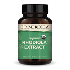 Dr. Mercola Rhodiola Extract bottle with capsules
