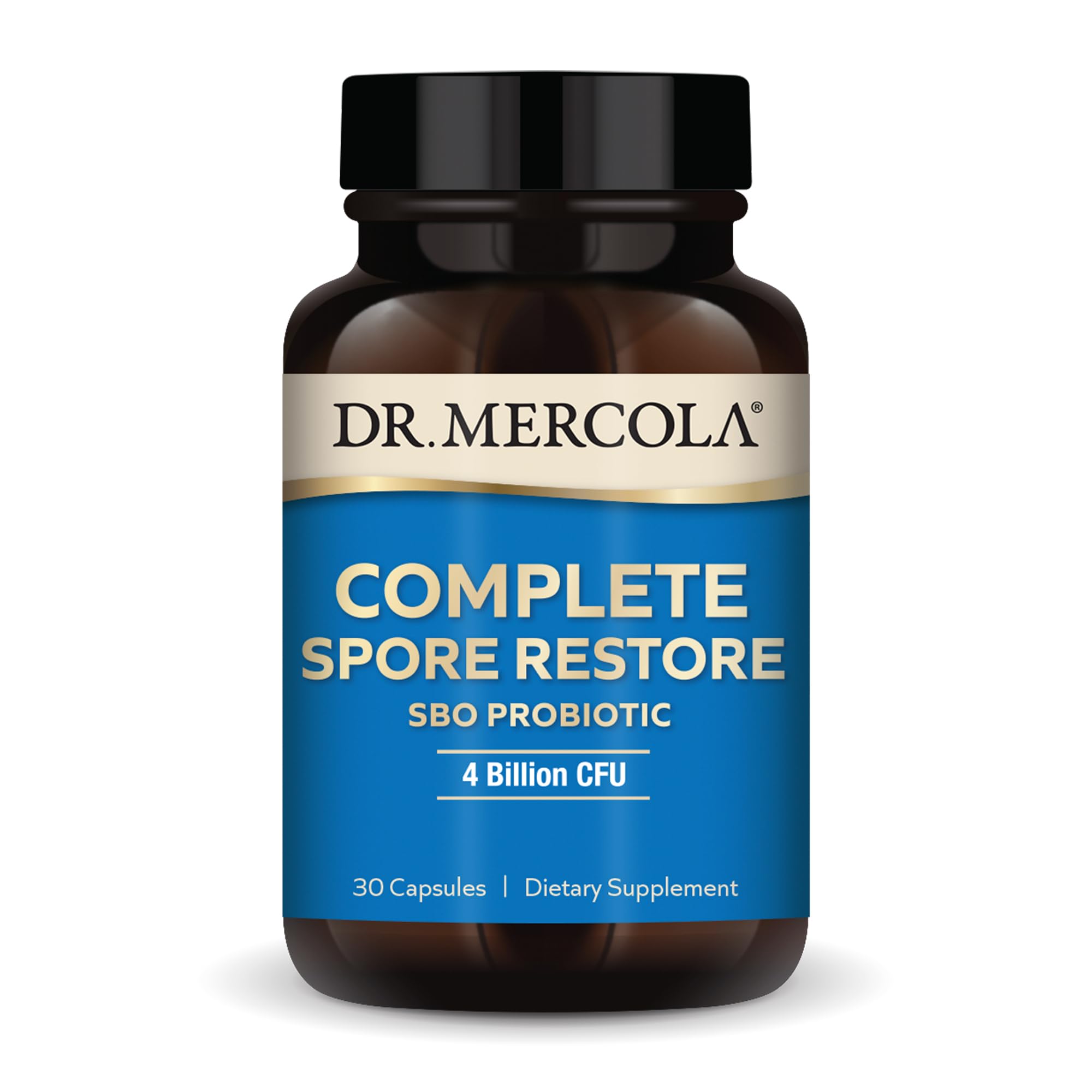 Dr. Mercola Complete Spore Restore bottle and label