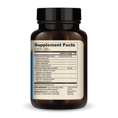 Close-up of 30 capsules in bottle