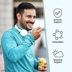 Gluten-free, zero-sugar formula with organic stevia for Dr. Mercola Vitamin C-PAK