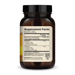 Close-up of Vitamin E label showing 134 mg per serving