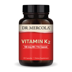 Bottle of Dr. Mercola Vitamin K2 180 mcg MK-7