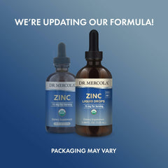 Three-pack of Dr. Mercola Organic Zinc Liquid Drops