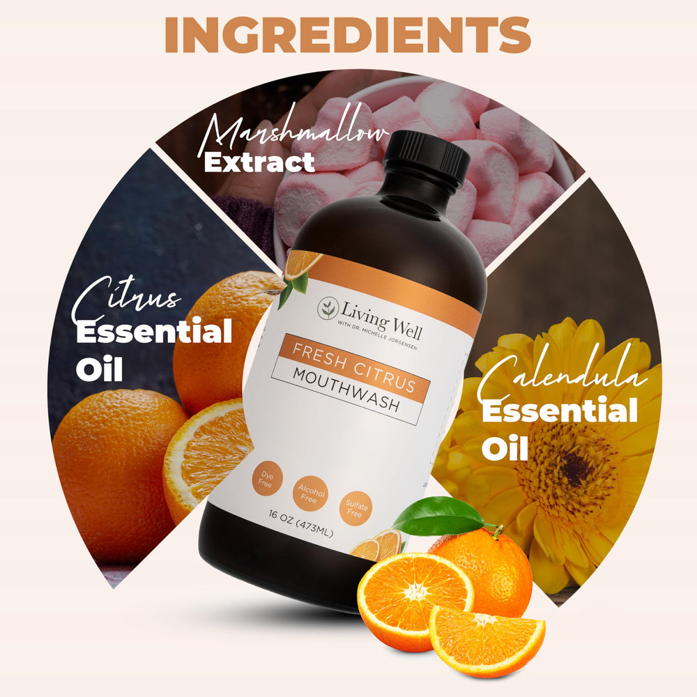 Family-friendly fluoride-free, alcohol-free mouthwash for daily use