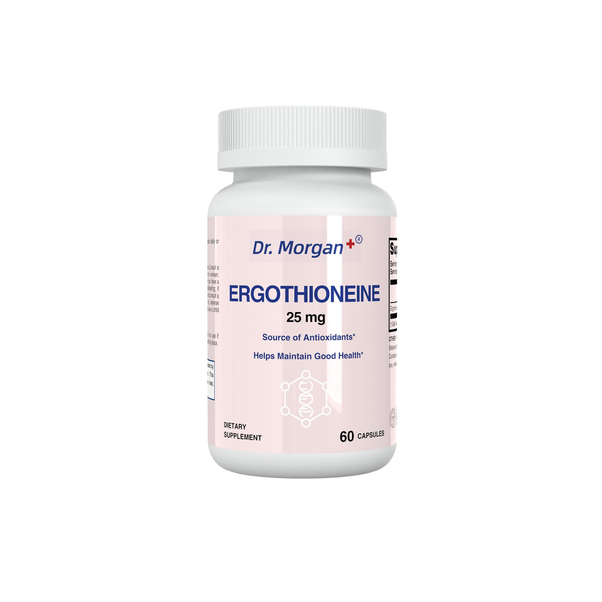 Dr. Morgan Ergothioneine Supplement bottle – front view