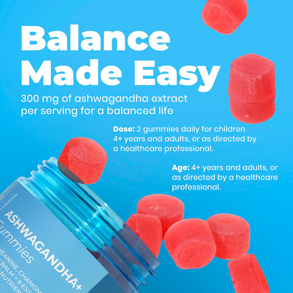 Strawberry-flavored Ashwagandha gummies