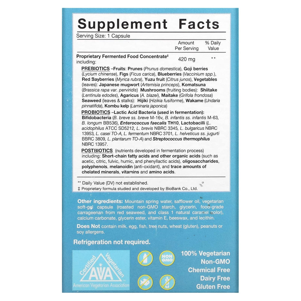 Close-up of Dr. Ohhira's Probiotics Professional Formula capsules and bottle