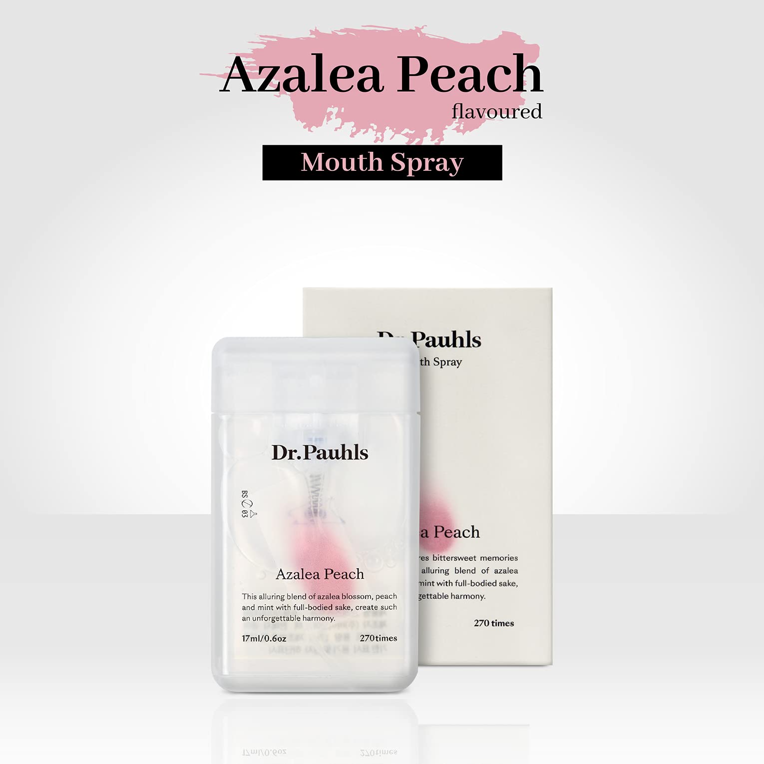 Side view of 17ml Dr. Pauhl’s Breath Spray