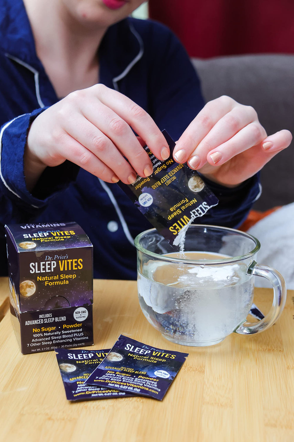 Water-soluble powder dissolving in liquid for fast absorption