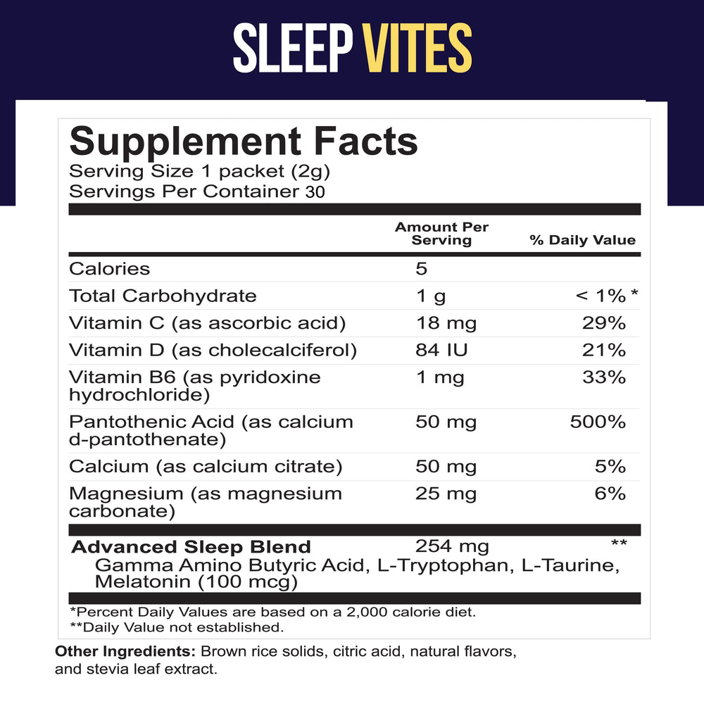 Melatonin micro-dosed sleep blend close-up