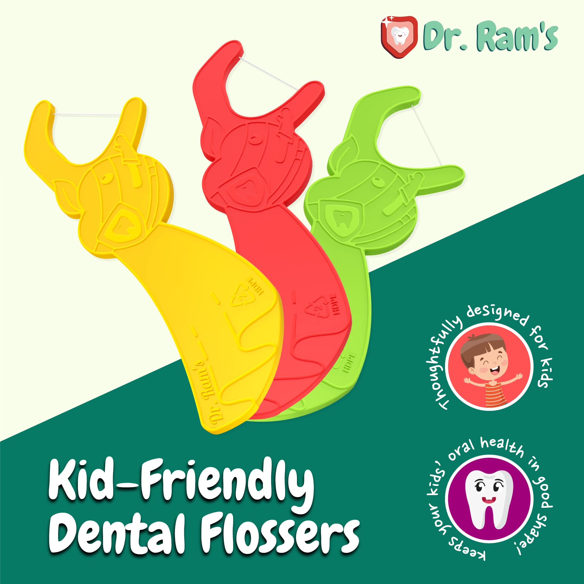 Educational puzzle on kid flossers