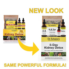 Dr. Schulze 5 Day Kidney bottle label close-up