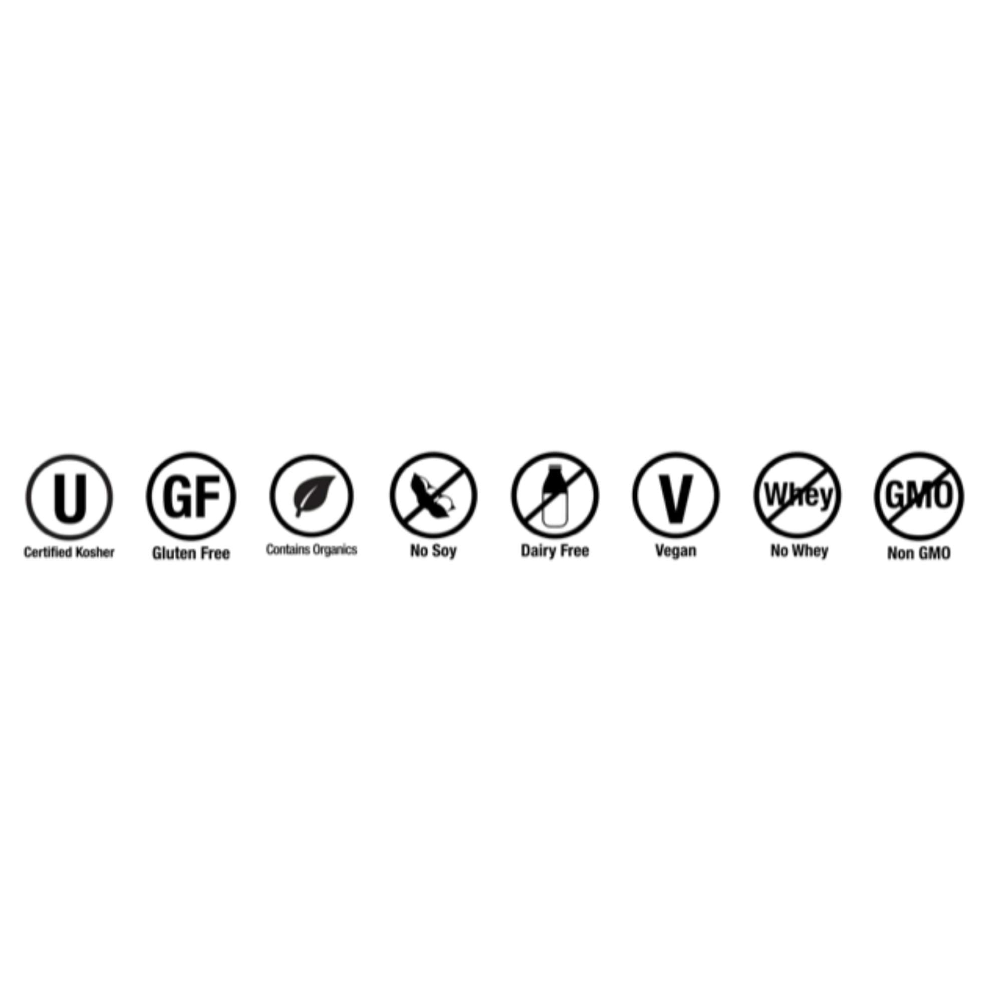 Close-up of Herbal Shot ingredients including Echinacea, Ginger, Garlic and Elderberry