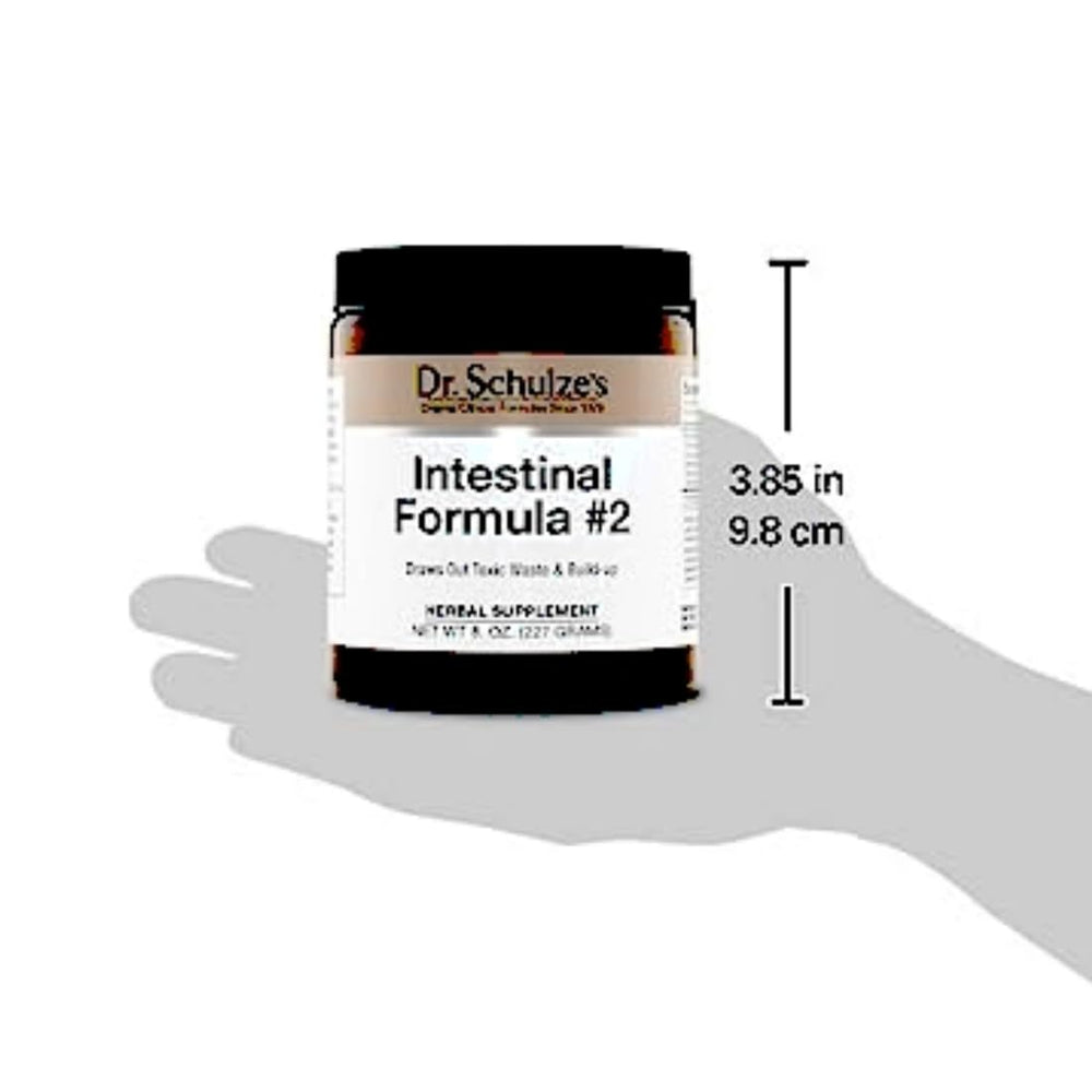 Dr. Schulze's Intestinal Formula #2 two-bottle pack for convenient daily elimination support