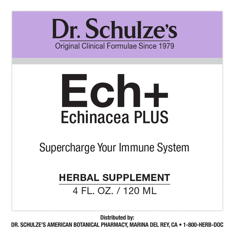4 oz bottle size of Dr. Schulze's Echinacea Plus