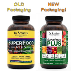 Packaging of Dr. Schulze's SuperFood Plus