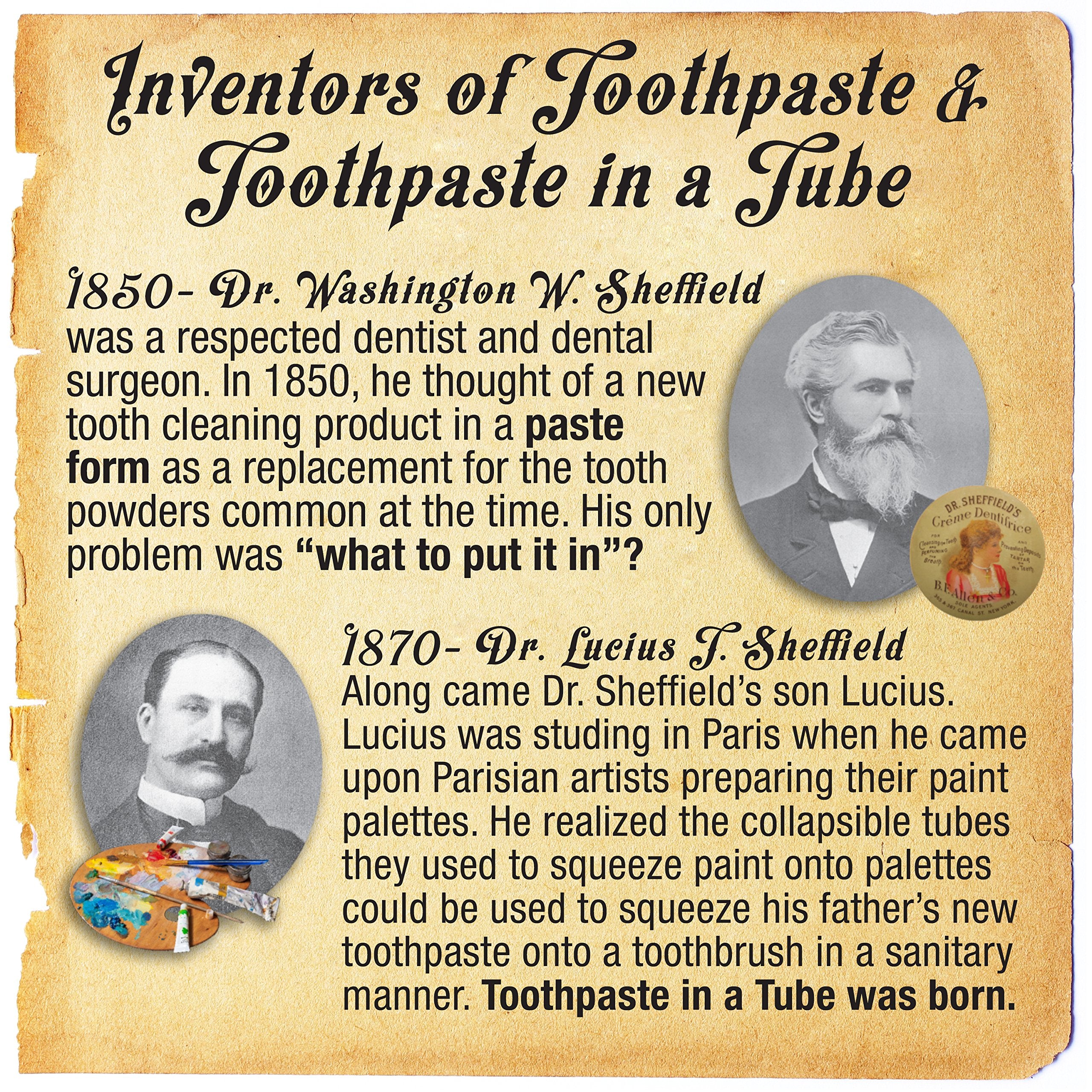 Close-up texture of Dr. Sheffield’s Wintergreen toothpaste