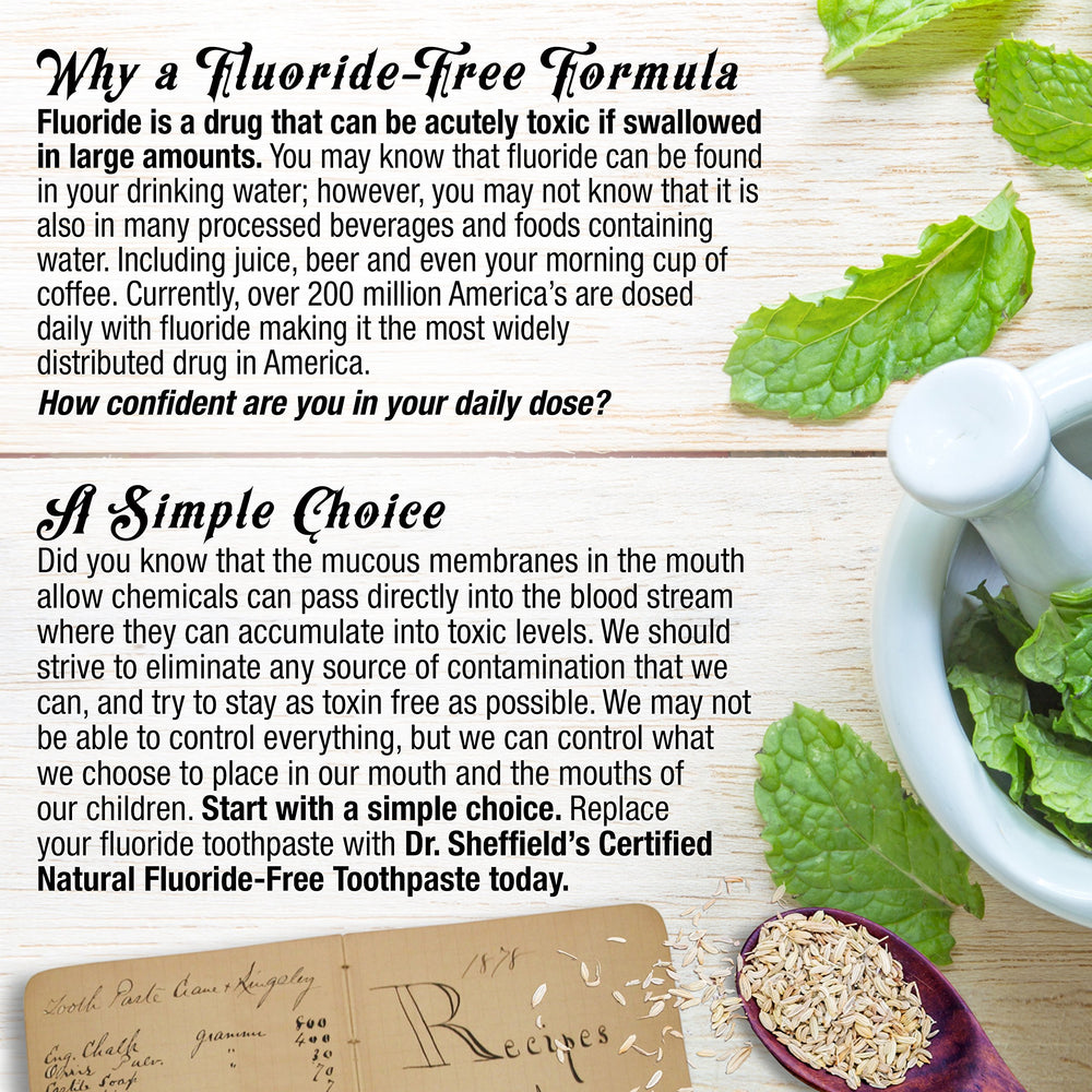 Lifestyle image showing fresh breath with Dr. Sheffield’s Wintergreen toothpaste