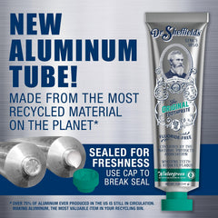 Product packaging for Dr. Sheffield’s Wintergreen Certified Natural Toothpaste