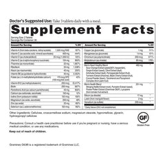 Close-up of bottle label highlighting Vitamin D 1000 IU