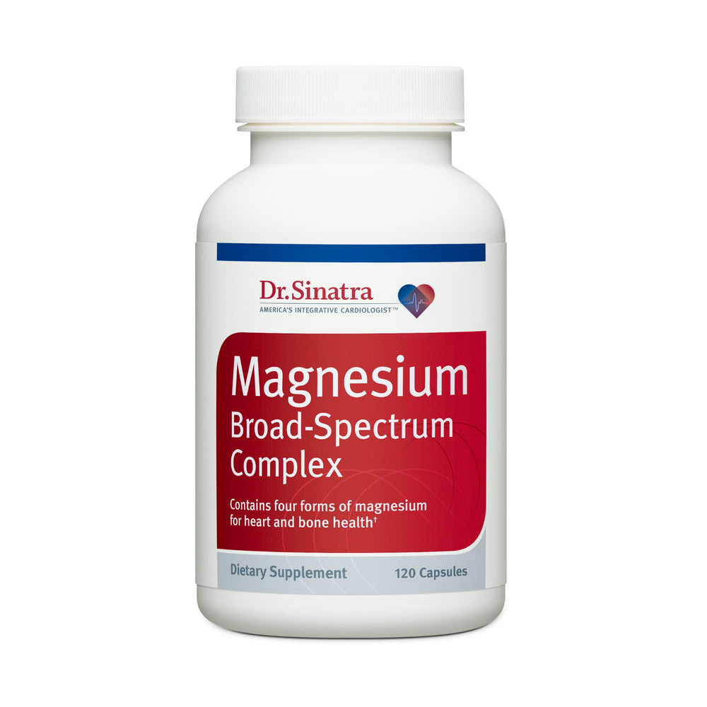Dr. Sinatra Magnesium Broad-Spectrum Complex bottle showing 400 mg daily dose