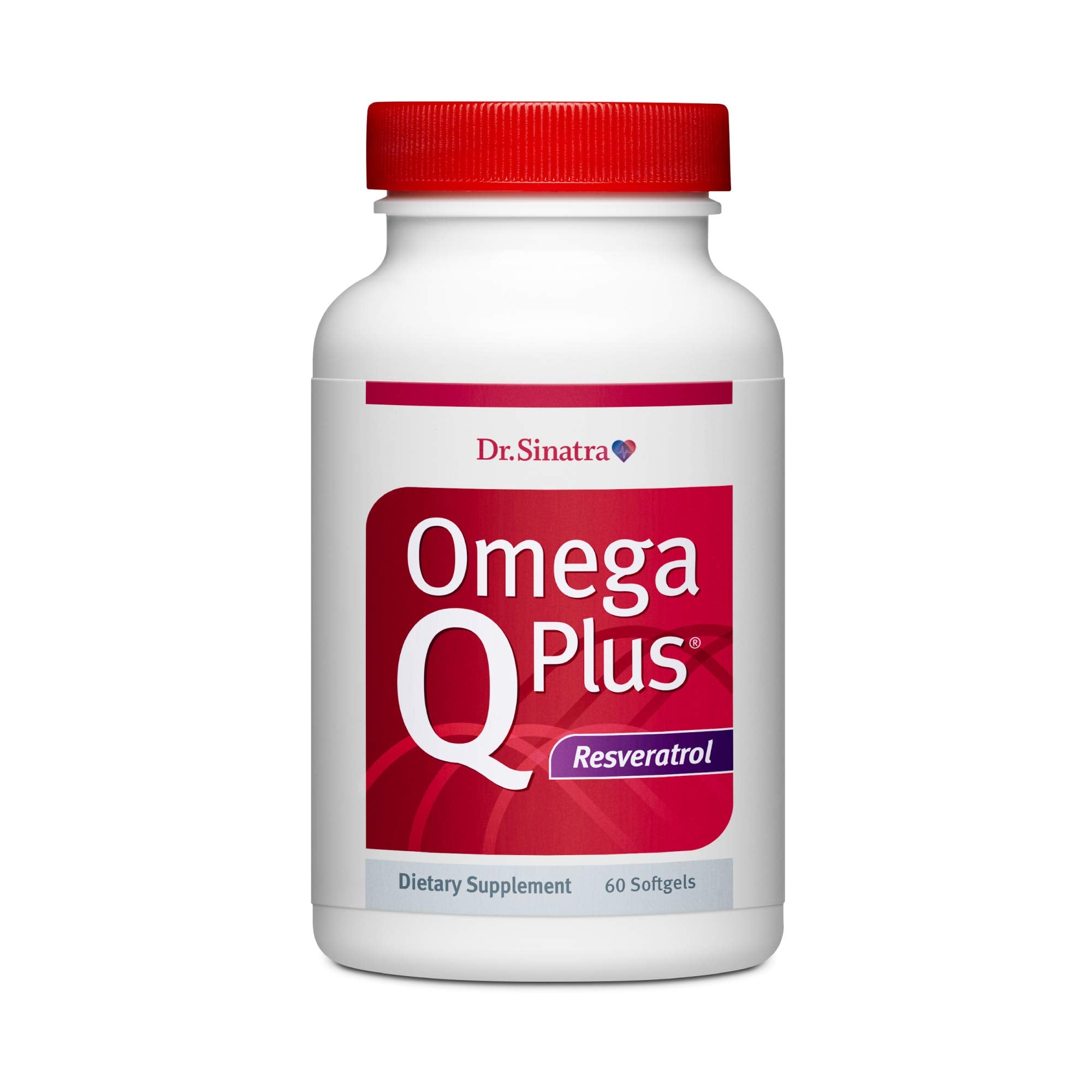 Dr. Sinatra Omega Q Plus Resveratrol bottle front label