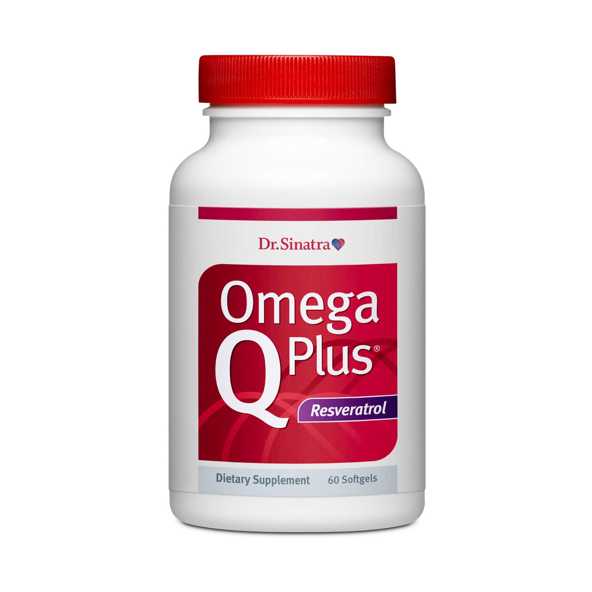 Dr. Sinatra Omega Q Plus Resveratrol bottle front label