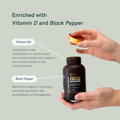 Vitamin D2 immune support label on bottle