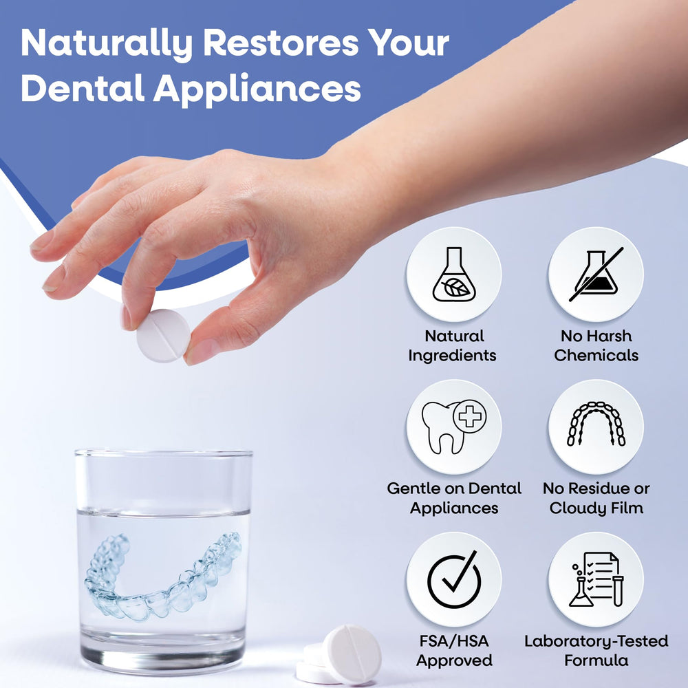 FSA/HSA approved retainer cleaner packaging