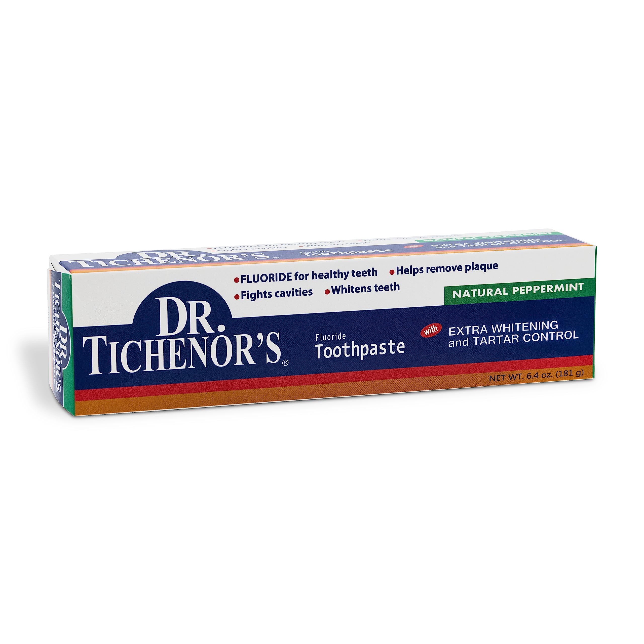 6.4 oz label on the toothpaste tubes