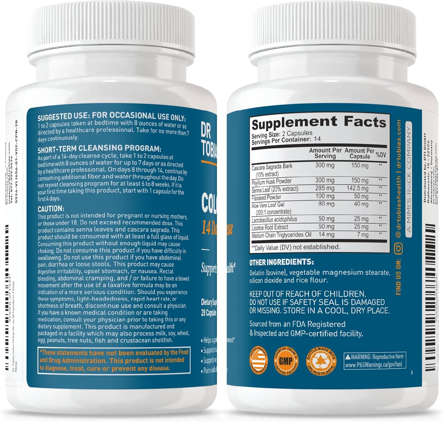 Probiotics included in Dr. Tobias Colon Cleanse