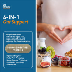 Front view of Dr. Tobias Digestive Enzymes packaging