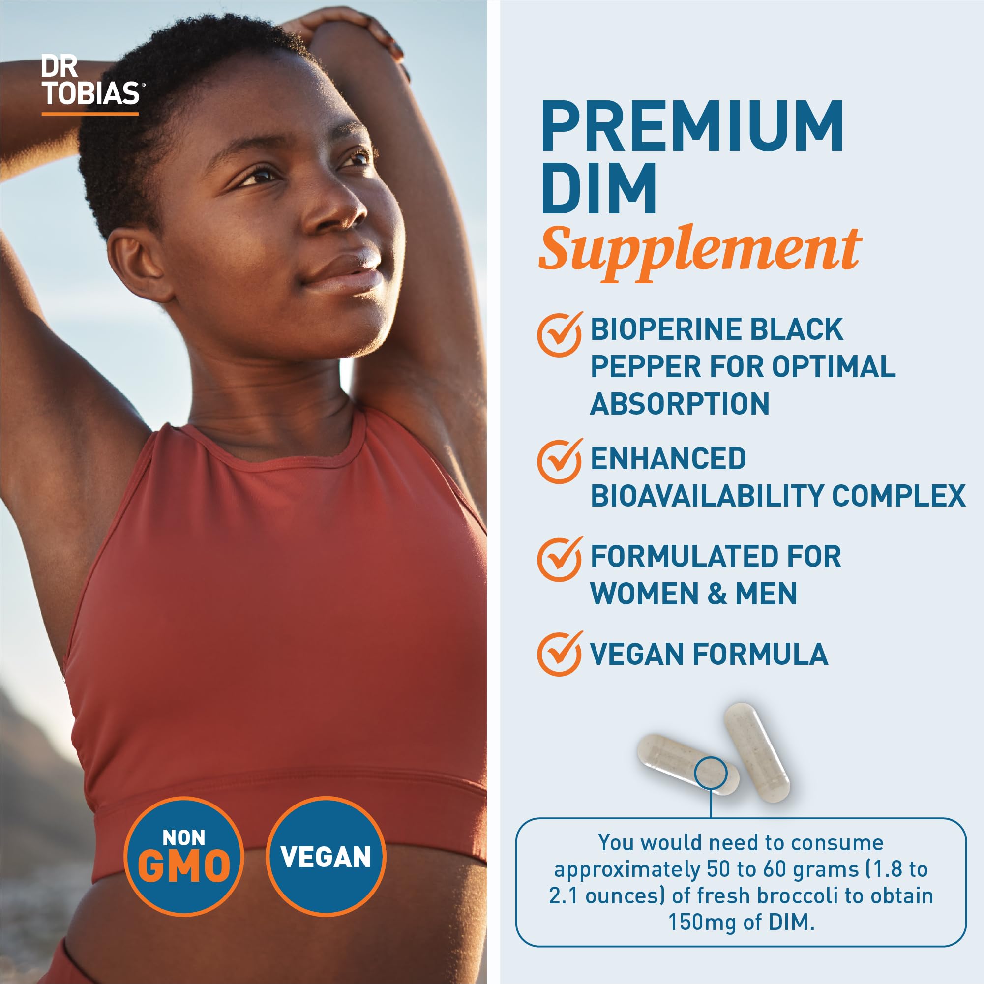 Calcium D-Glucarate included for detoxification with DIM
