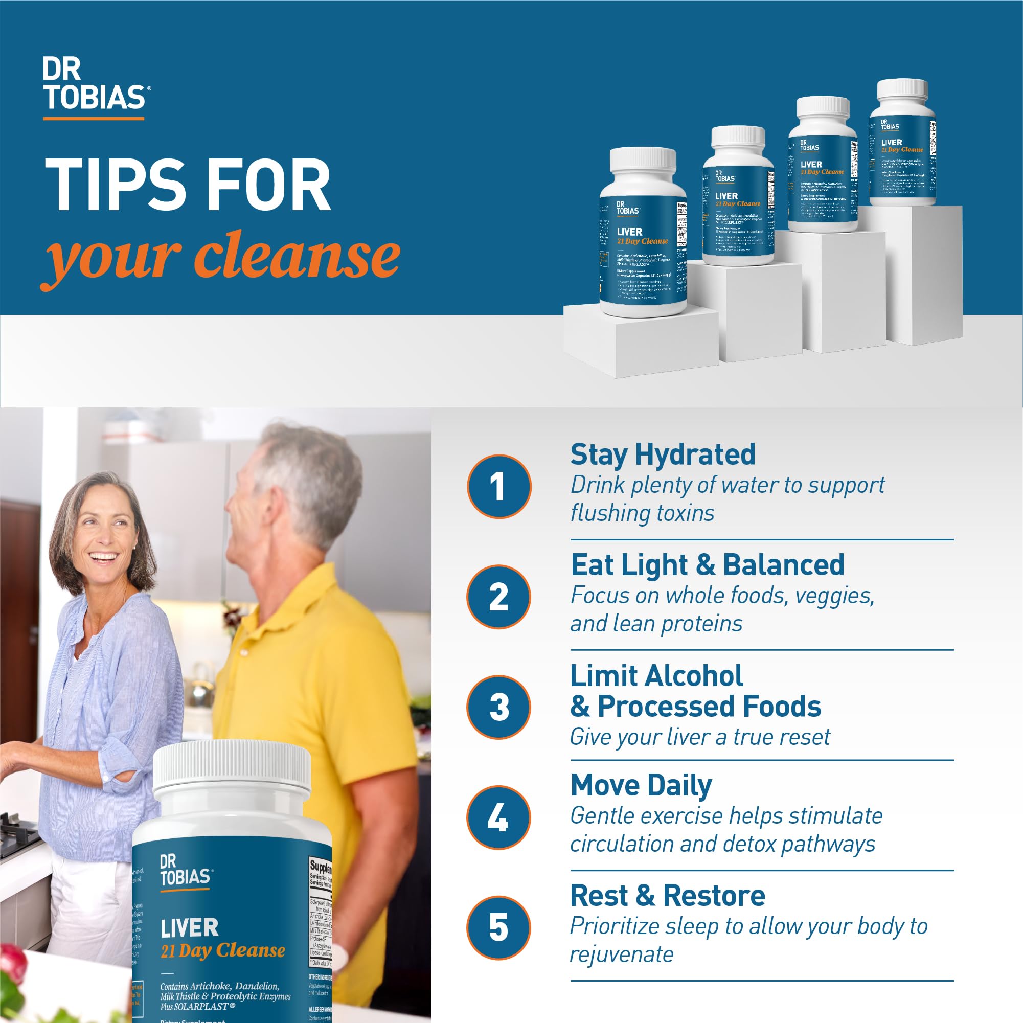 Packaging and branding of Dr. Tobias Liver 21 Day Cleanse