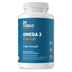 Dr. Tobias Omega 3 Fish Oil triple strength 60 softgels hero image
