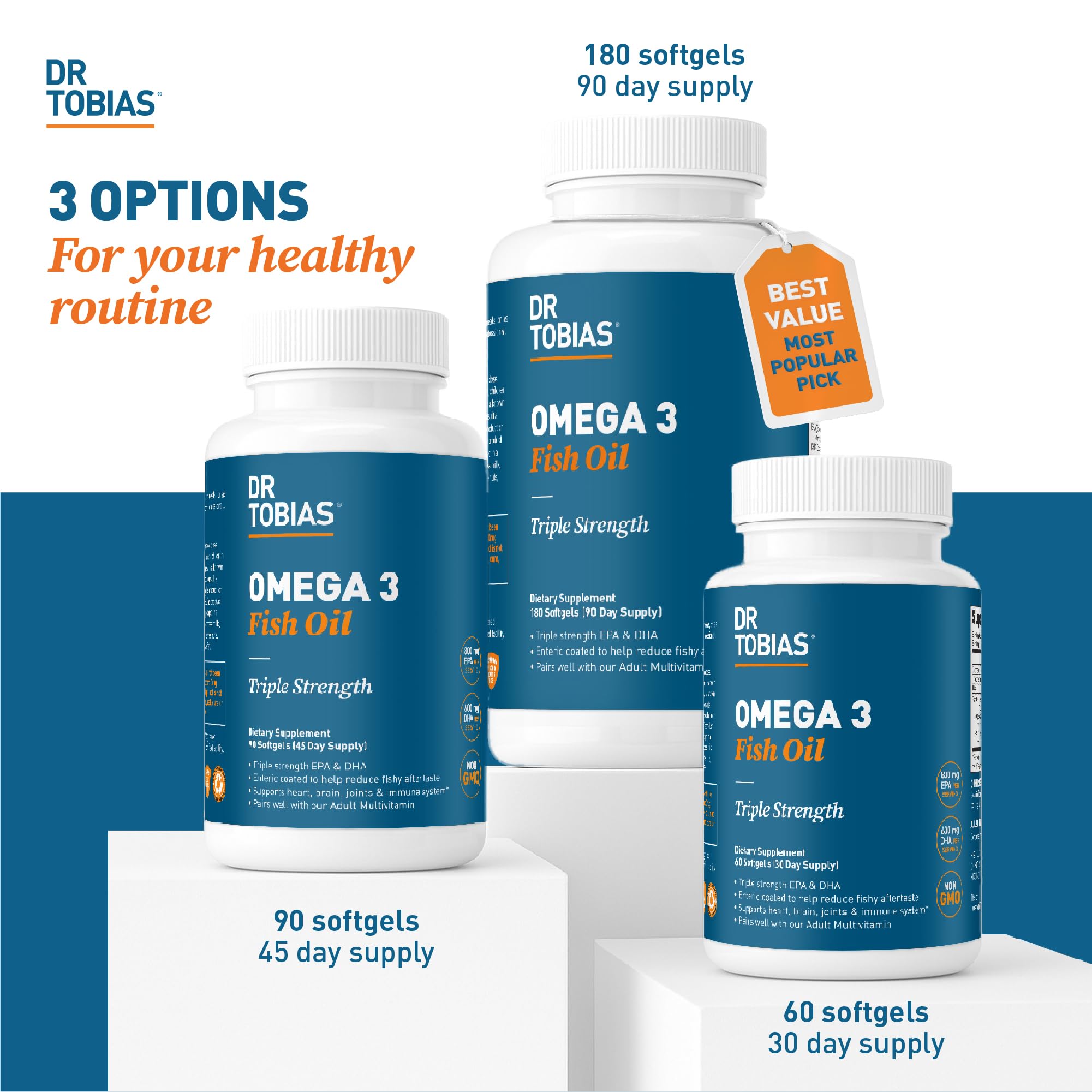 Dr. Tobias Omega-3 NSF certification logo on label