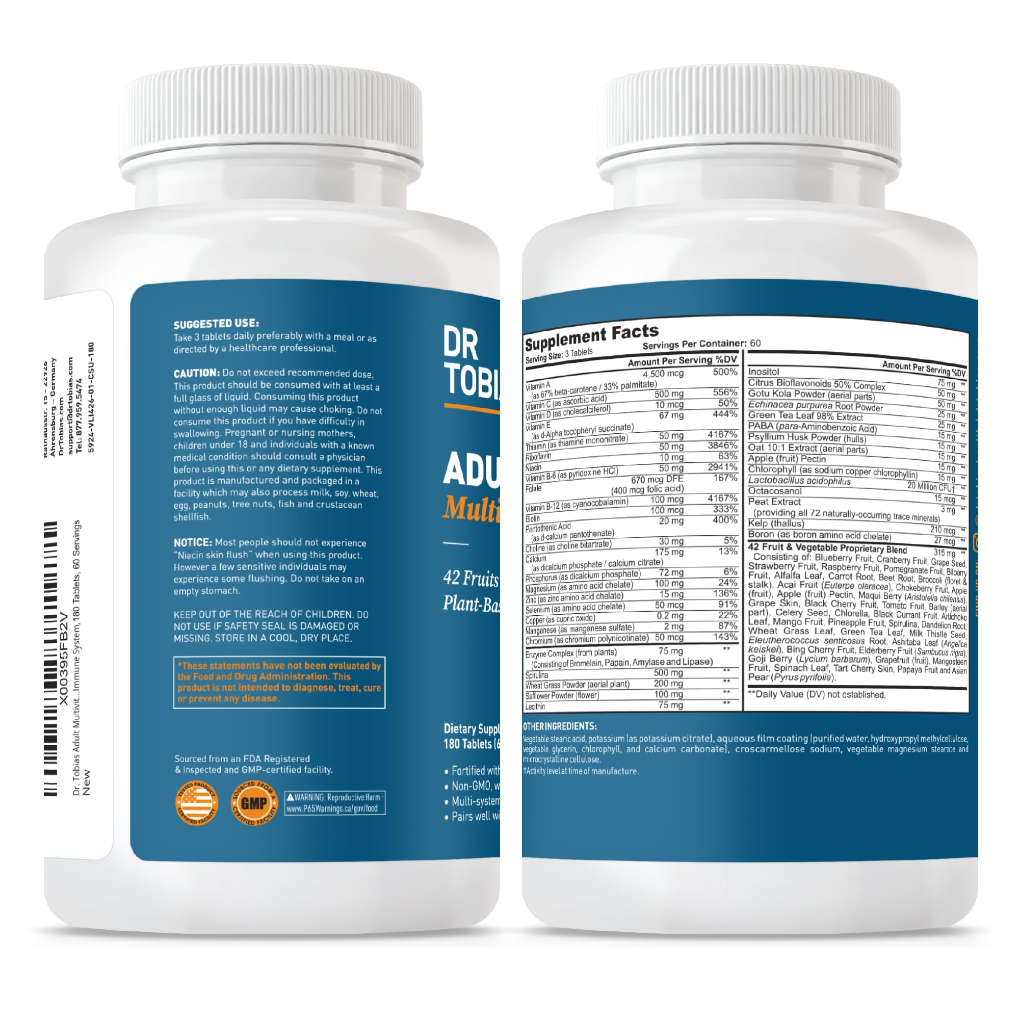 Made in the USA in a GMP-compliant facility.