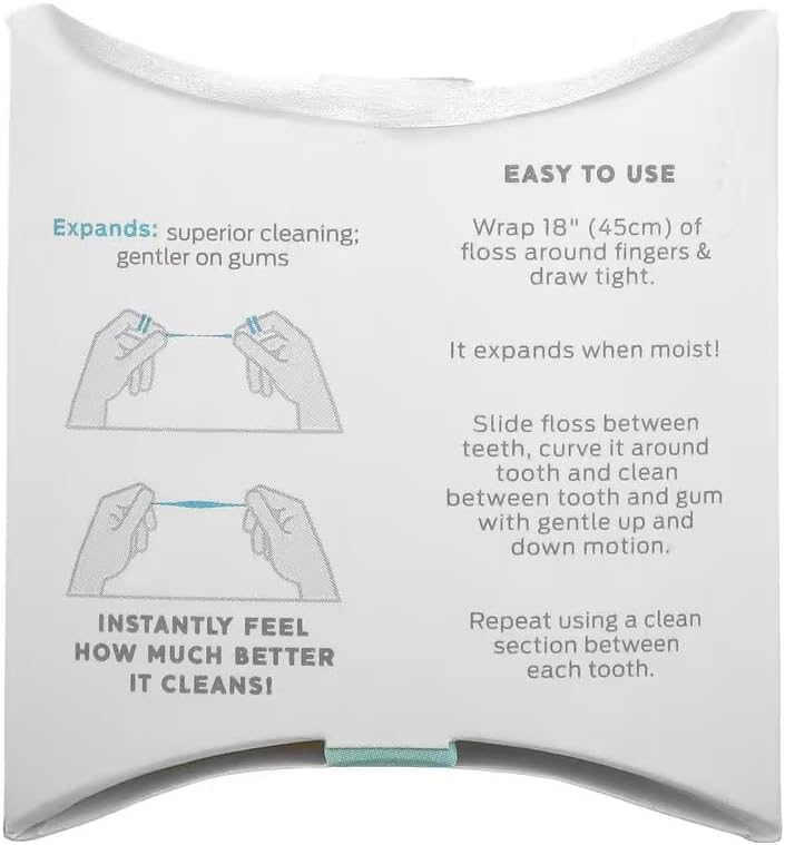 Packaging detail and label of Dr. Tungs Smart Floss
