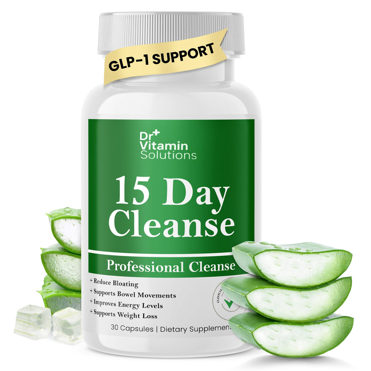DR Vitamin Solutions 15-Day Gut Cleanse Detox bottle with label