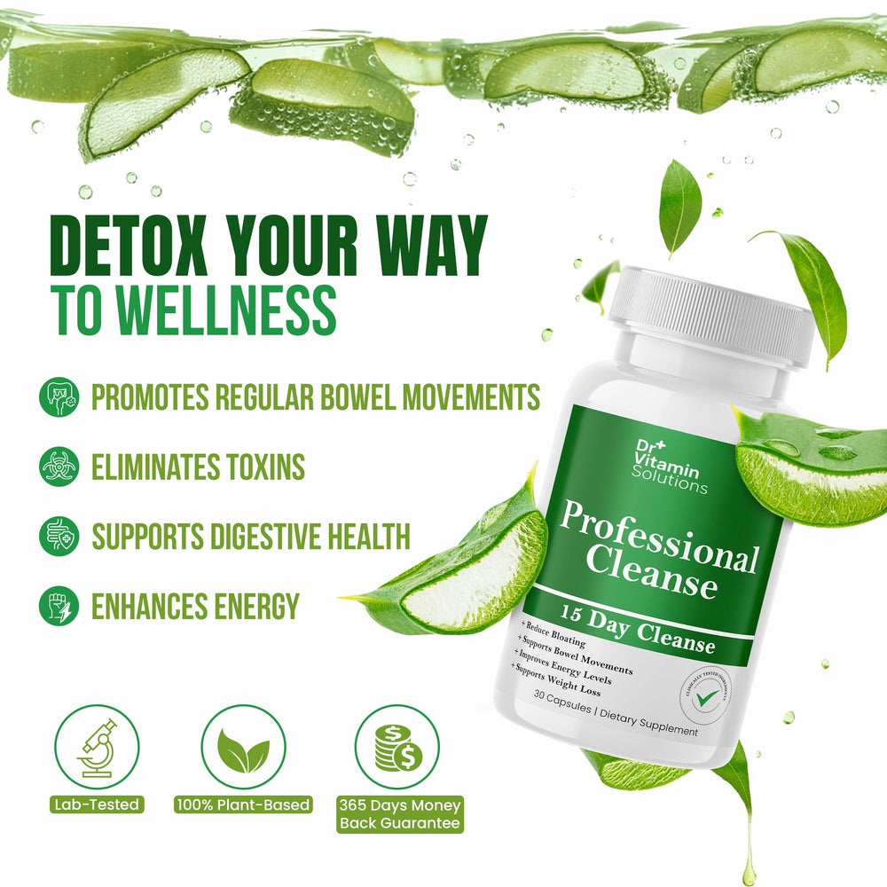 Close-up of detox bottle label