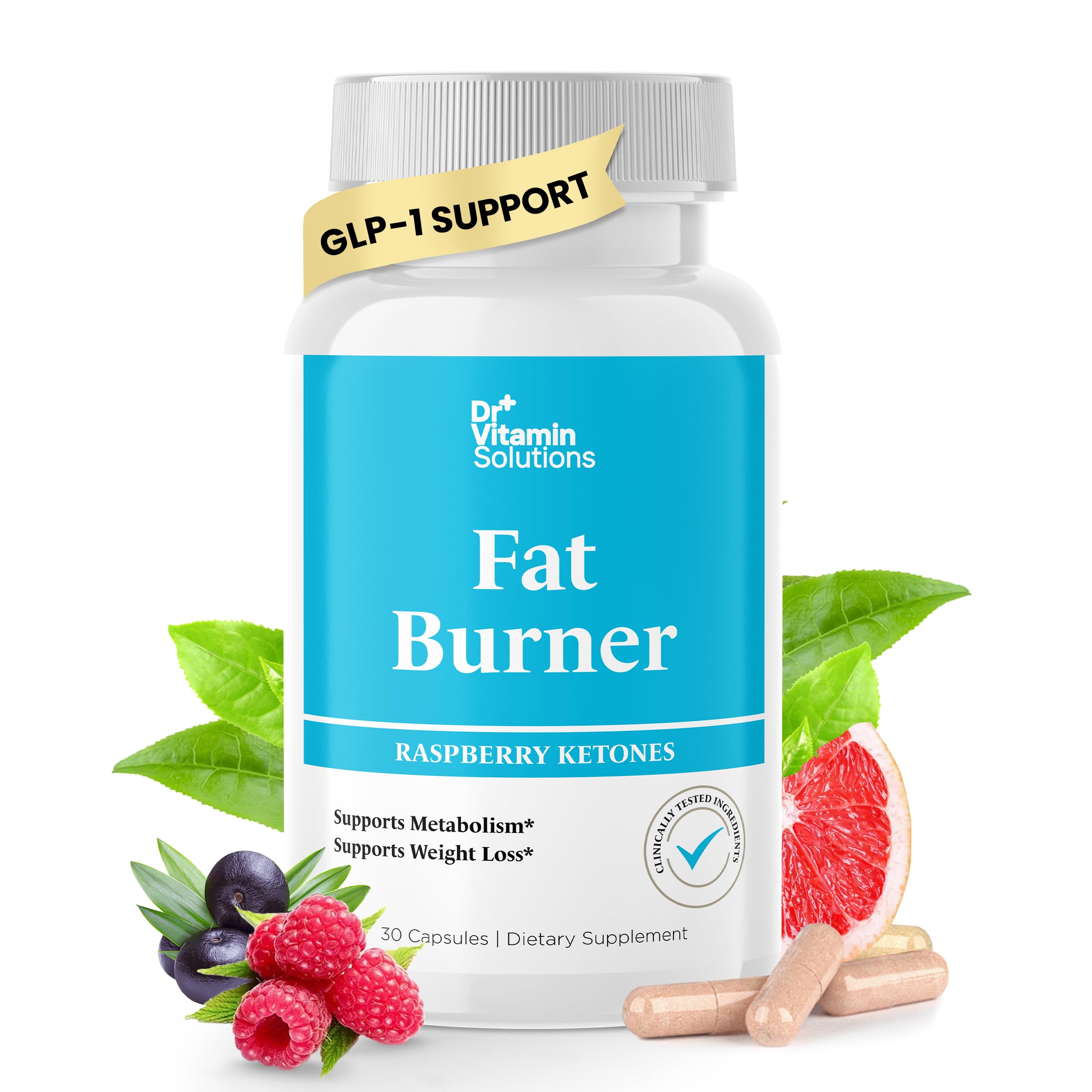 DR Vitamin Solutions Fat Burner bottle with Raspberry Ketone