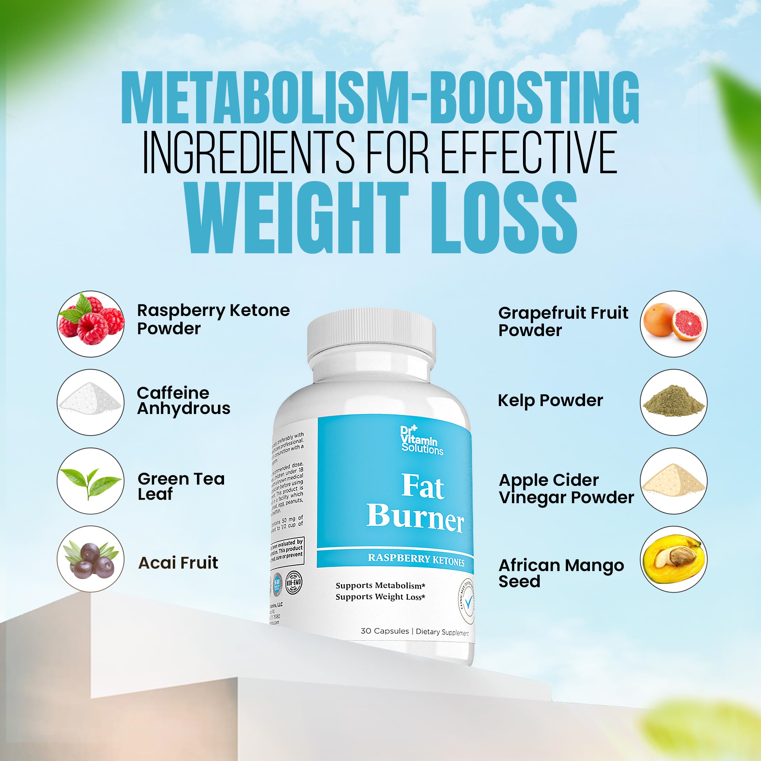 Kelp-based thyroid support in fat burner formula