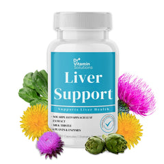 Bottle of DR VITAMIN SOLUTIONS Liver Cleanse Detox vegan capsules