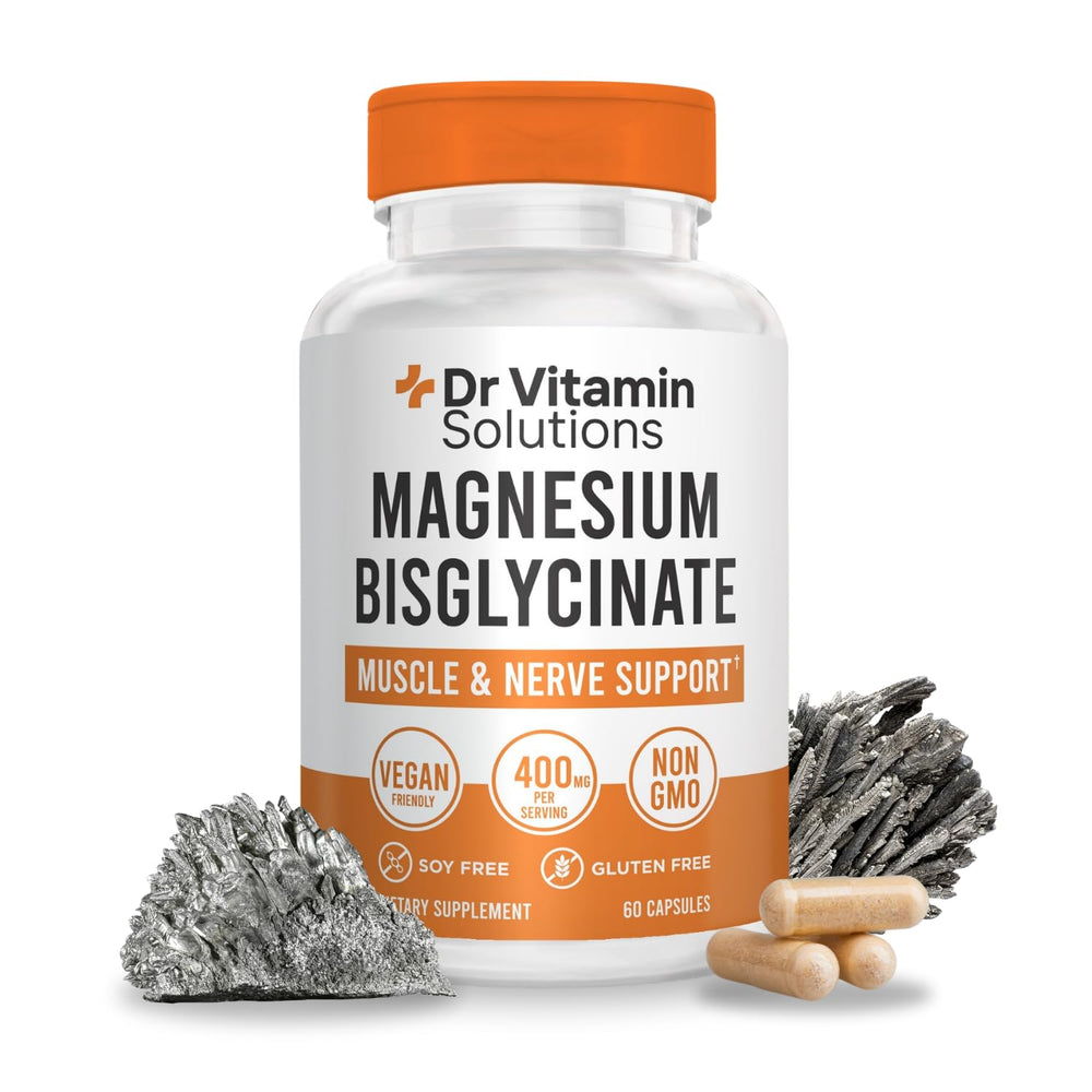 Bottle of Dr. Vitamin Solutions Magnesium Bisglycinate 400mg