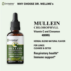 Detox and immune support benefits graphic for Dr.WellMe product