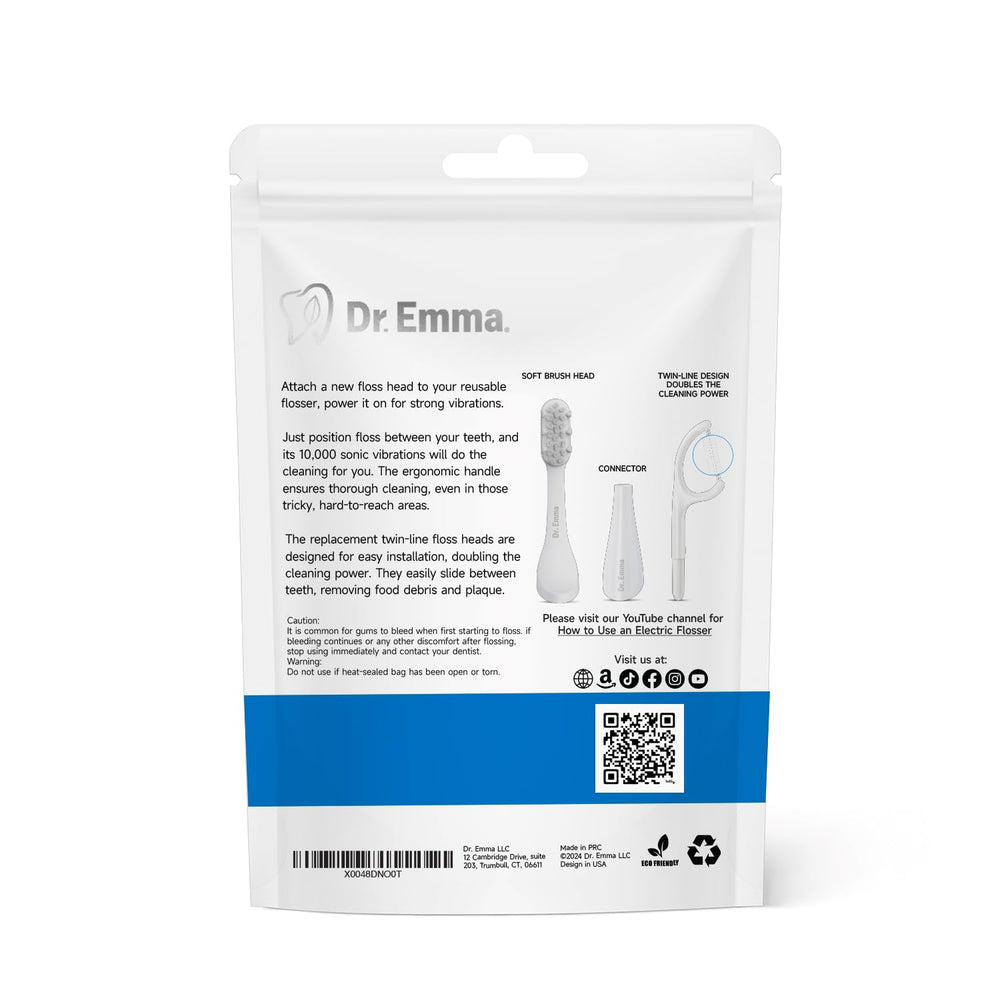 Replaceable floss heads included for ongoing use