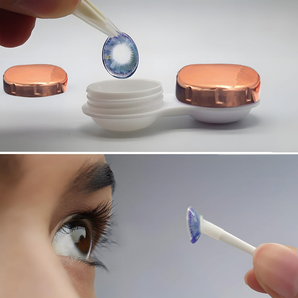 Contact lens washer cleaner being used to clean lenses
